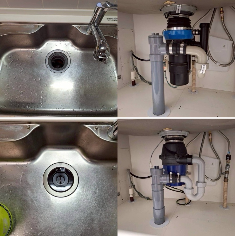 INAX製ディスポーザー快速君からフロム工業製YS-8100に交換