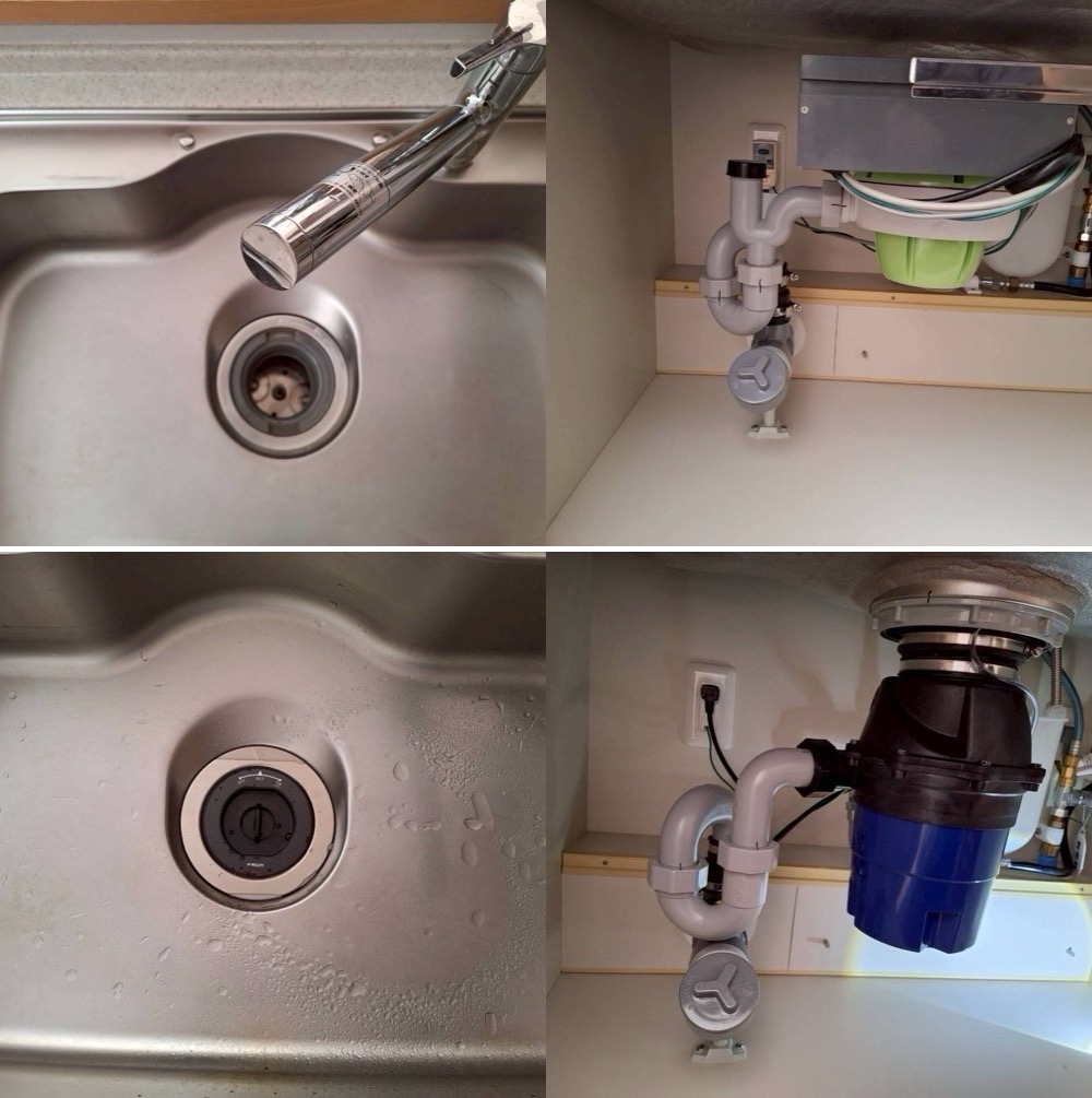 LIXIL製DPGディスポーザーminipoからフロム工業製YS8100に交換