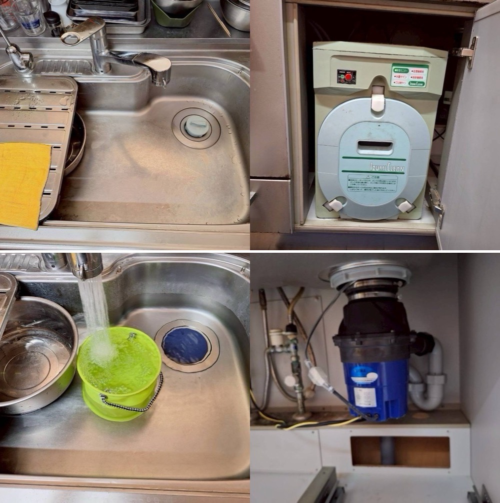 生ごみ処理機イズミクリーンICT181ディスポーザーからフロム工業製YS8100に交換