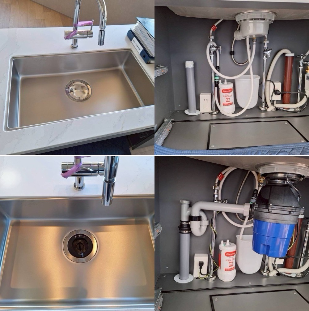クチーナキッチンにフロム工業製ディスポーザーYS 8100設置 東京都千代田区 クチーナキッチンにフロム工業製ディスポーザーYS 8100設置