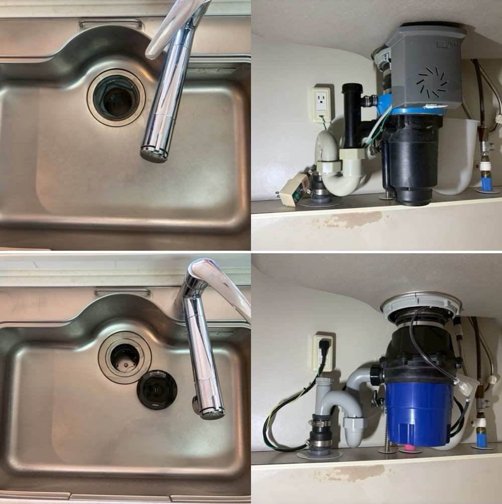 INAX製ディスポーザー快速君からフロム工業製YS-8100に交換