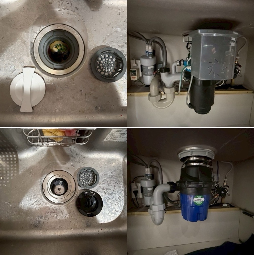 INAX製ディスポーザー快速君からフロム工業製YS-8100に交換