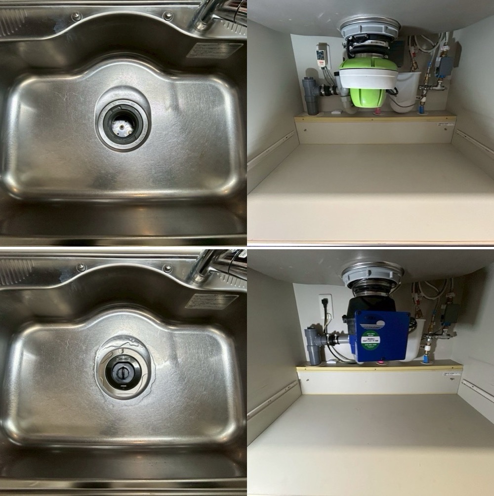 LIXIL製DPGディスポーザーminipoからフロム工業製YS7000L-Jに交換 埼玉県さいたま市 LIXIL製DPGディスポーザーminipoからフロム工業製YS7000L-Jに交換