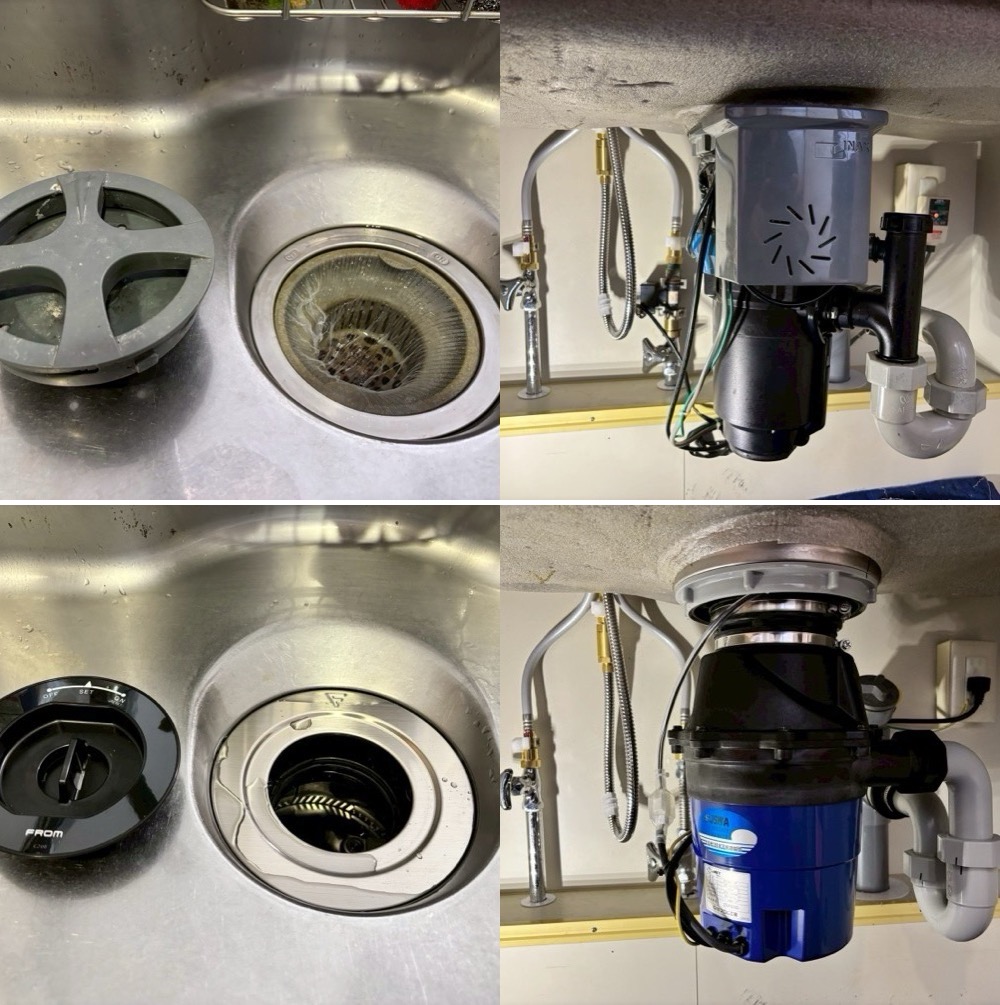 INAX製ディスポーザー快速君からフロム工業製YS-8100に交換