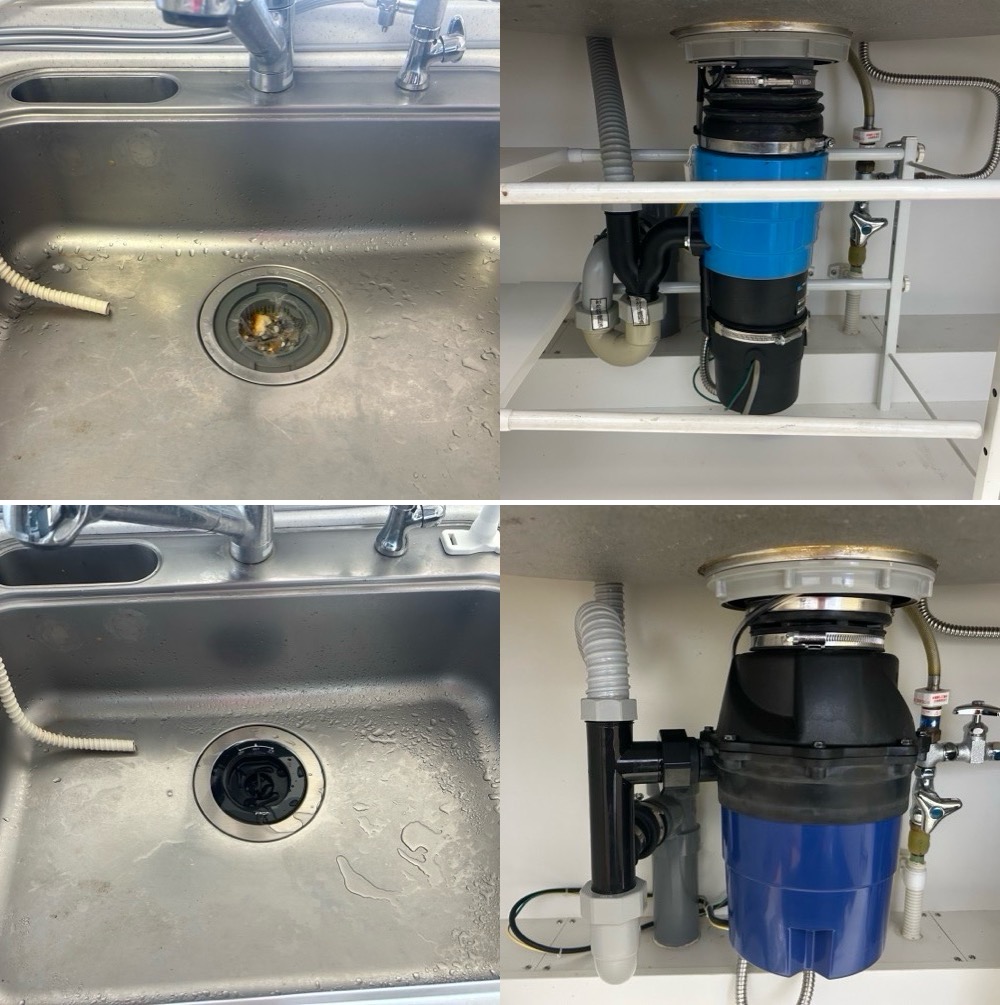 INAX製ディスポーザーDPM2からフロム工業製YS-8100に交換